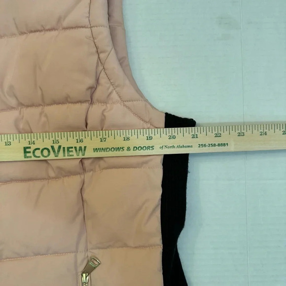 Calvin Klein Puffer Vest Performance Women’s Pink & Black Zip Up Jacket - Picture 5 of 9